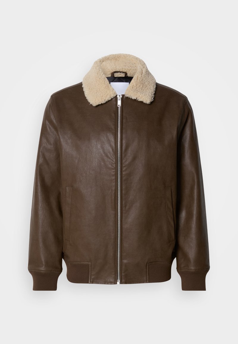 lindbergh Imitatieleren jas bruin lindbergh Imitatieleren jas bruin