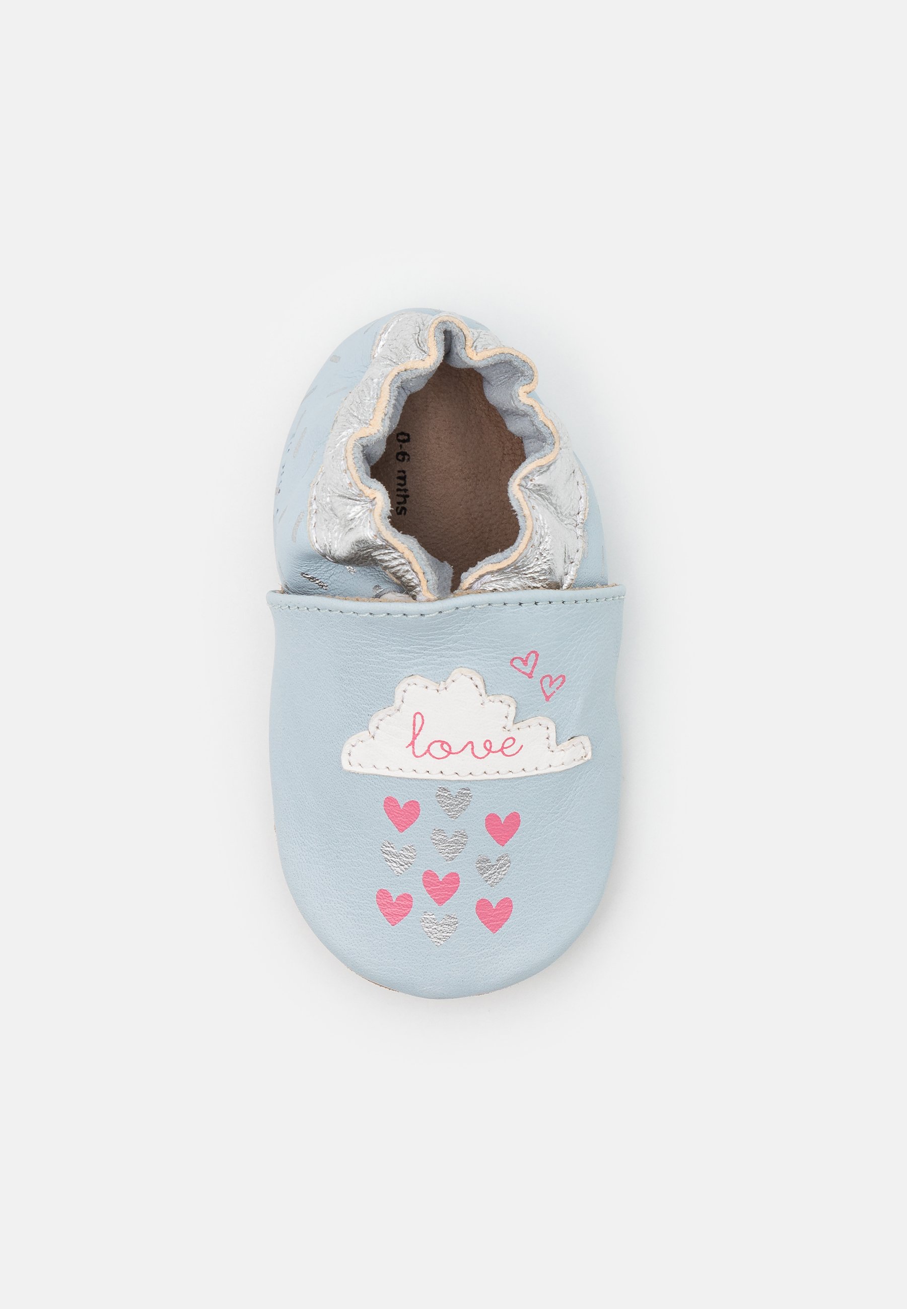 Robeez Hearts Rain Chaussons Pour Bebe Bleu Clair Zalando Fr