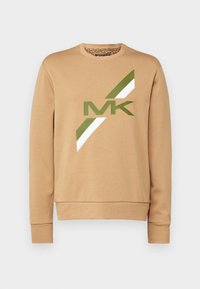 SIG STRIPE CREW NECK - Felpa - camel