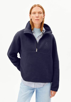 Fleece trui - tinted navy