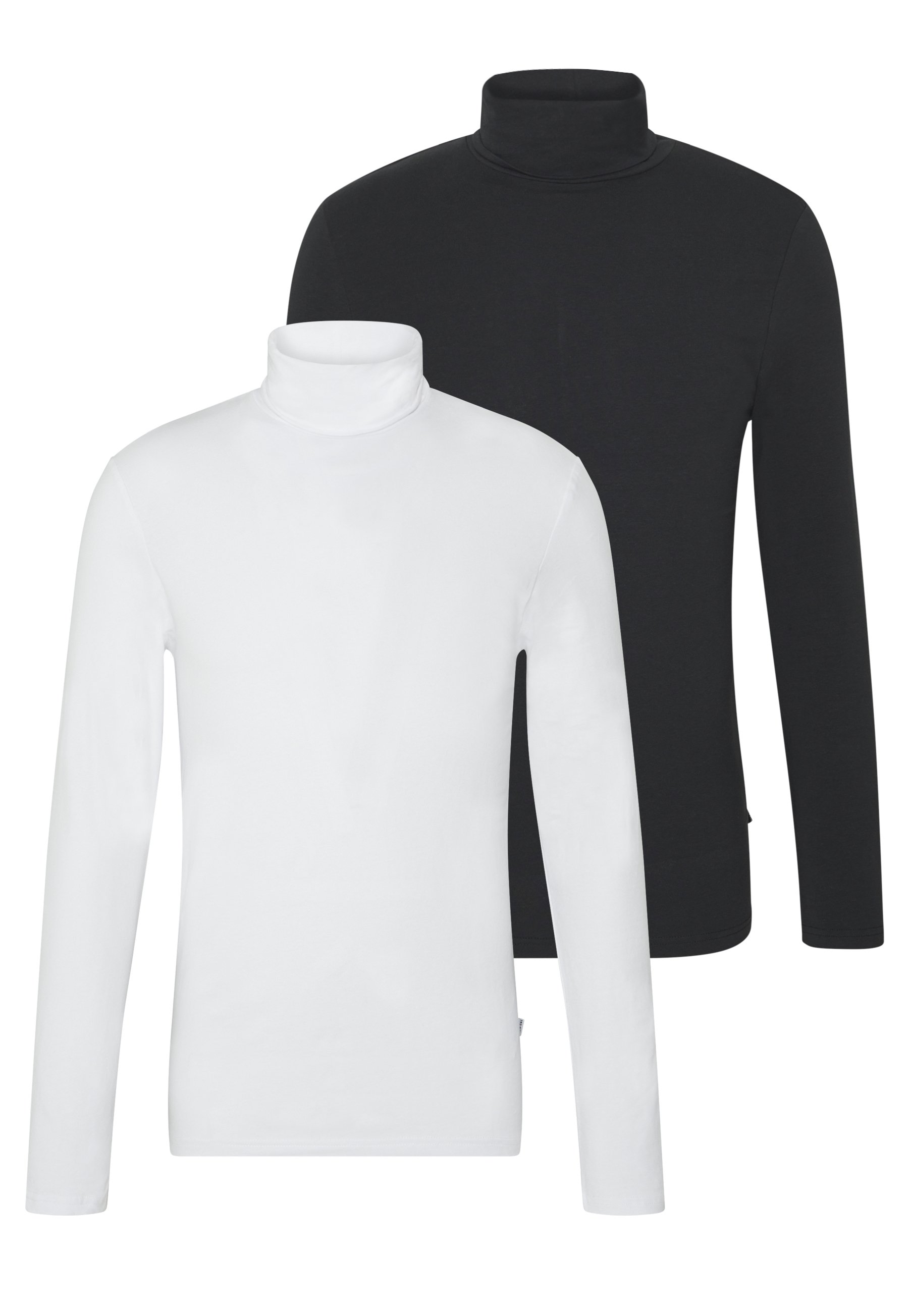 One 2 PACK - Camiseta de manga - white/black/blanco - Zalando.es