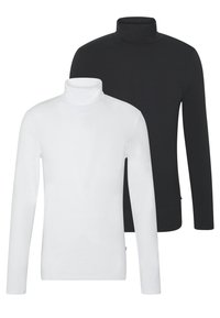 2 PACK - Langærmet T-shirt - white/black