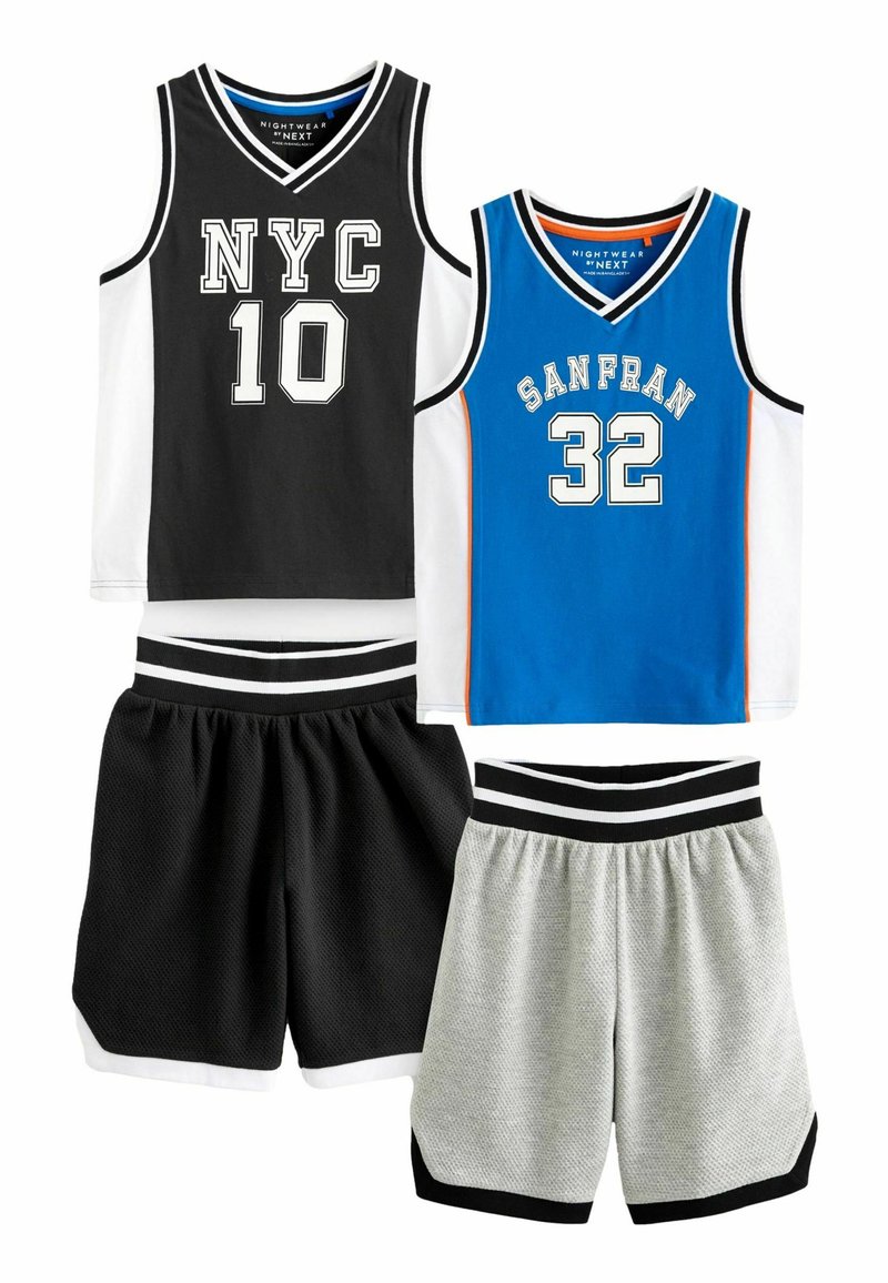 Next 2 PACK - REGULAR FIT SET - Pyžamo - blue black basketball