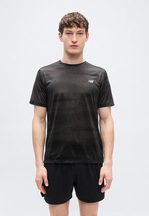 ATHLETICS - Športne majice - black/castlerock/slate grey