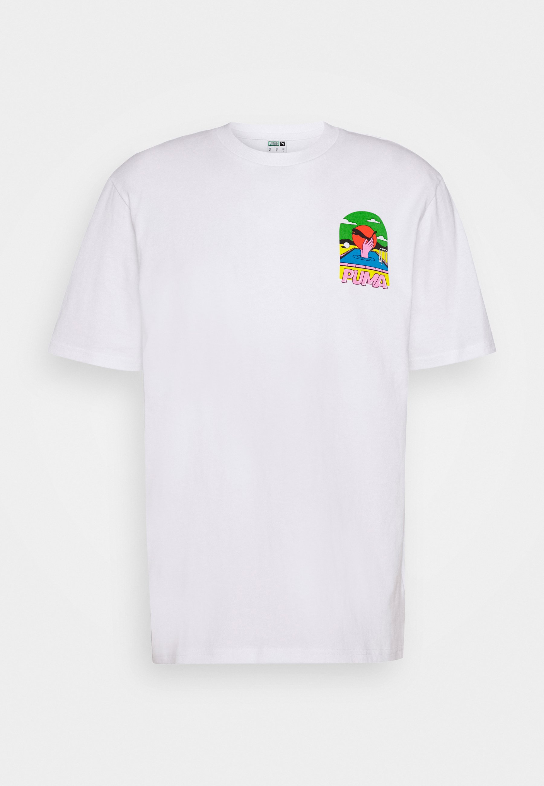 DOWNTOWN GRAPHIC TEE T Shirt print white DOWNTOWN GRAPHIC TEE T Shirt print white