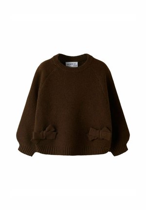 Name it KNITTED PULLOVER LOOSE FIT - Pullover - chocolate plum