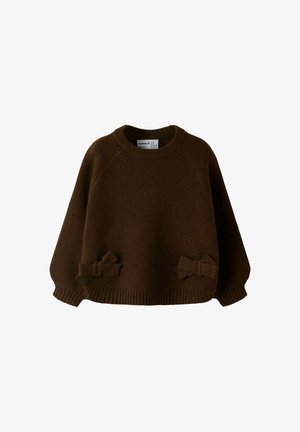 Name it, KNITTED PULLOVER LOOSE FIT - Pullover - chocolate plum