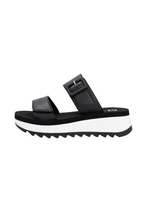 Rieker Sport Mules - schwarz