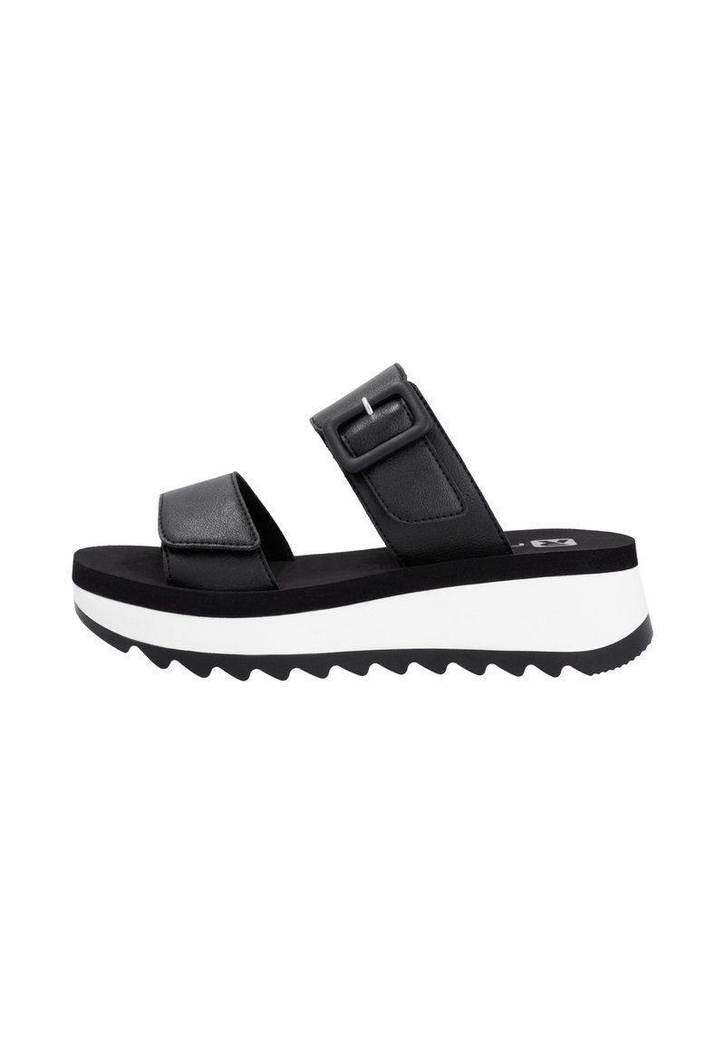 Rieker Sport Mules - schwarz