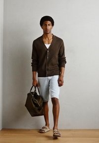 Lindbergh BUTTON CARDIGAN - Kardigán - brown