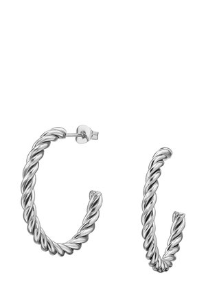GEDREHTE HALBE - Boucles d'oreilles - silver-coloured