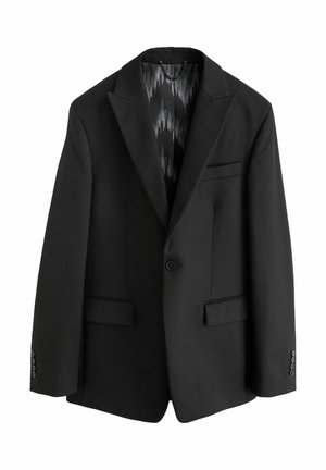 SLIM FIT TEXTURED STRIPE - Anzugsakko - black