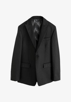Next SLIM FIT TEXTURED STRIPE - Veste de costume - black