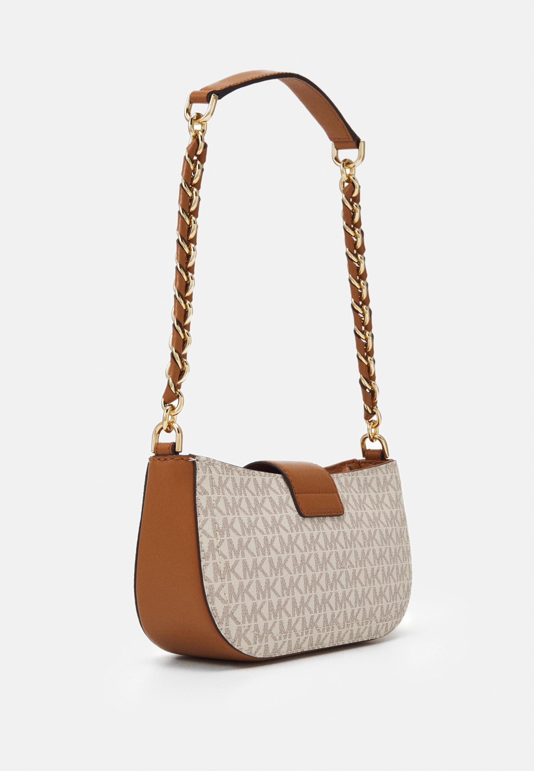 MICHAEL Michael Kors CARMEN POUCHETTE - Bolso de mano - vanilla/acorn/crema  - Zalando.es