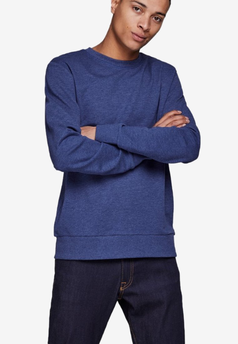 JACK&JONES Felpa Con Cappuccio Uomo - Blu Marino, Manica Lunga, Stile Casual E Sportivo