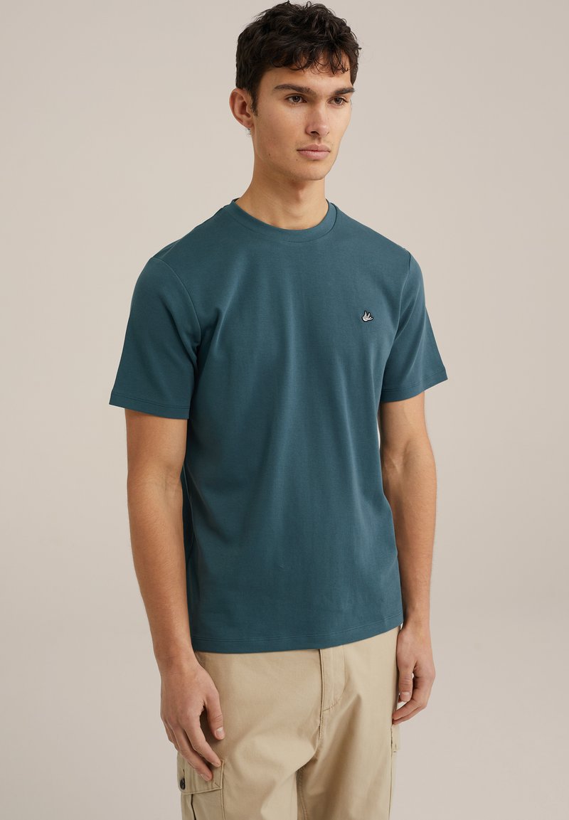 WE Fashion THE ULTRA SOFT - Jednoduché tričko - blue