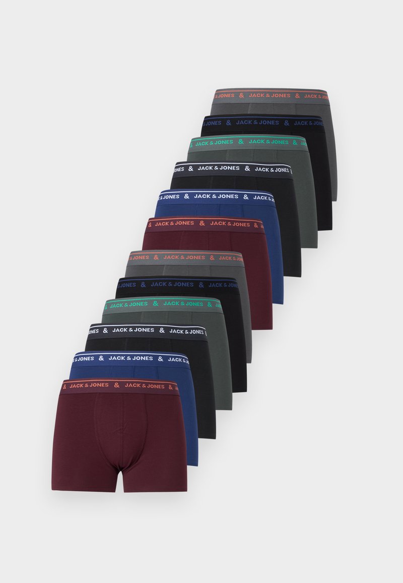 Jack & Jones JACSOLID VANCE TRUNKS 12 PACK - Boxer aderenti - black/nero Jack & Jones JACSOLID VANCE TRUNKS 12 PACK - Boxer aderenti - black/nero