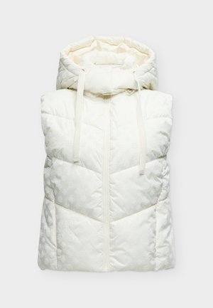 Guess, DAISY CROP LOGO VEST - Veste sans manches - cream white
