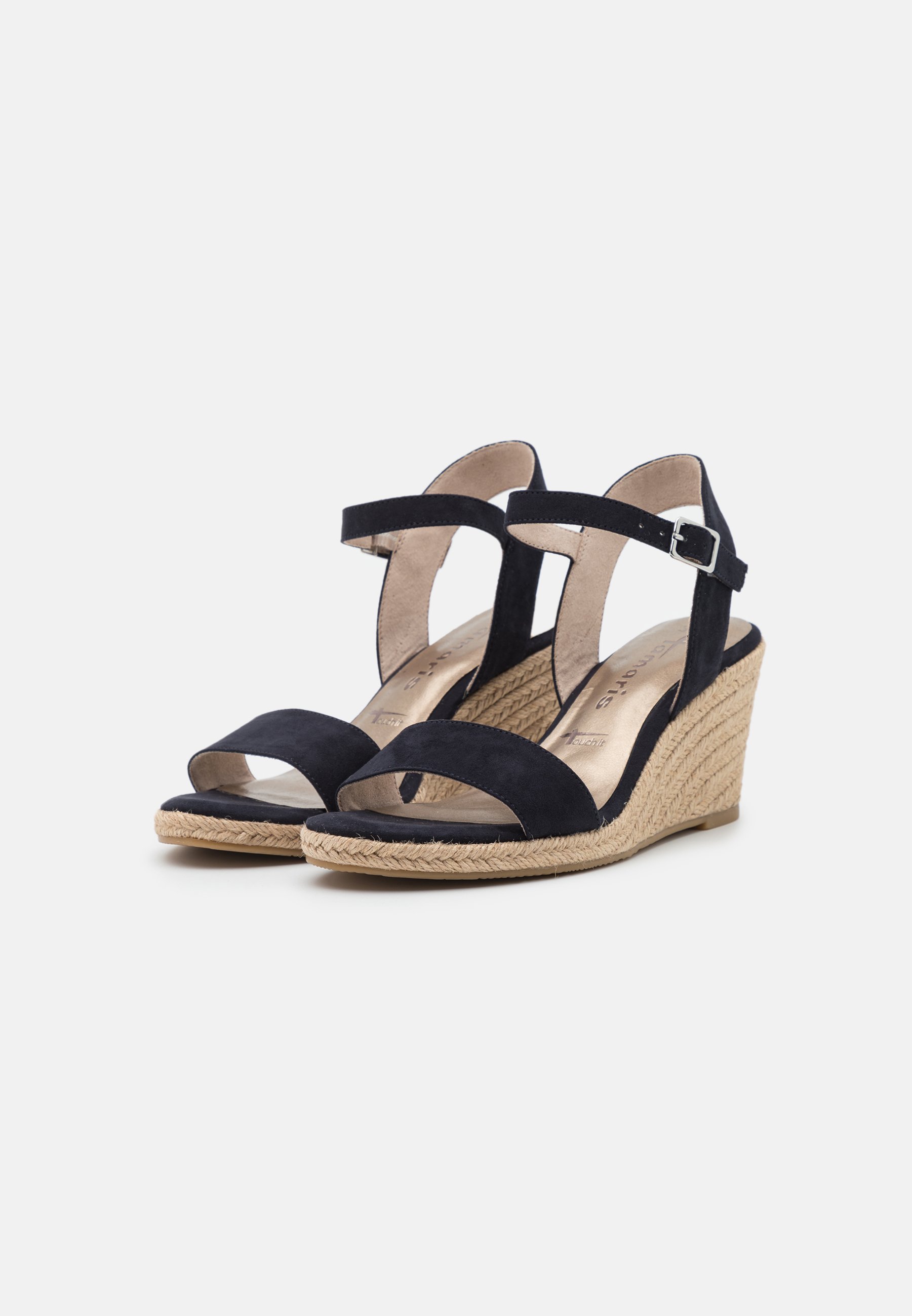 Tamaris Sandalen met sleehak - navy/donkerblauw - Zalando.nl