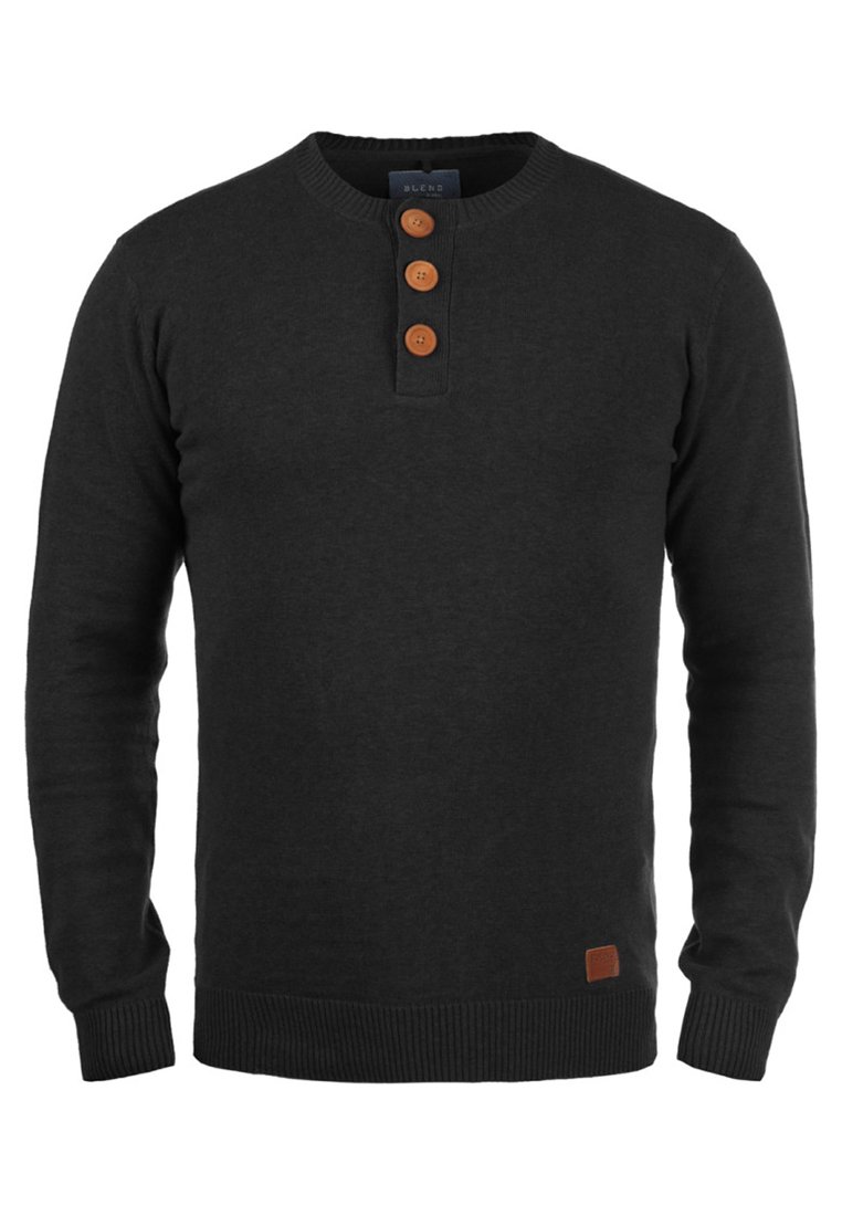 Herren Strickjacken | Blend BHLEONARDO Strickpullover black/schwarz - MJ76513 Herren Strickjacken | Blend BHLEONARDO Strickpullover black/schwarz - MJ76513