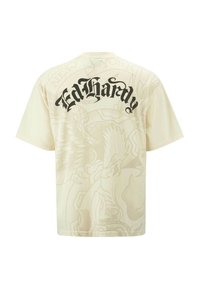 Ed Hardy EAGLE SNAKE BATTLE  - T-shirts print - beige