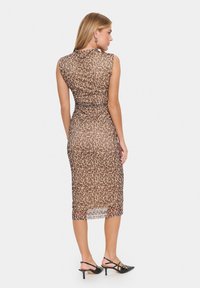 Saint Tropez LOREEN - Pouzdrové šaty - black reg leo