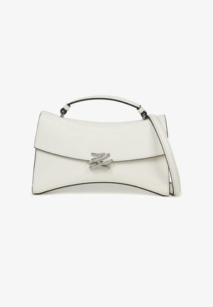 KARL LAGERFELD, KARL LAGERFELD TOP HANDLE K/AUTOGRAPH TWIST - Sac à main - off white