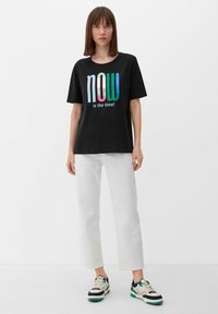 s.Oliver MIT FRONTPRINT - T-shirt z nadrukiem