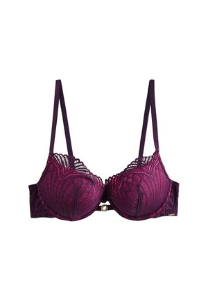 Lipsy REGULAR FIT - GEO TRIPLE BOOST - Tugitraadiga rinnahoidja - pink purple