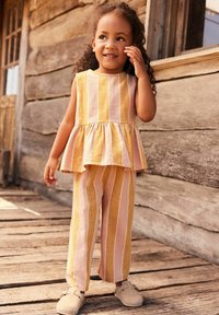 Next - STRIPE   - REGULAR FIT - Stoffhose - pink yellow Thumbnail-Bild 1