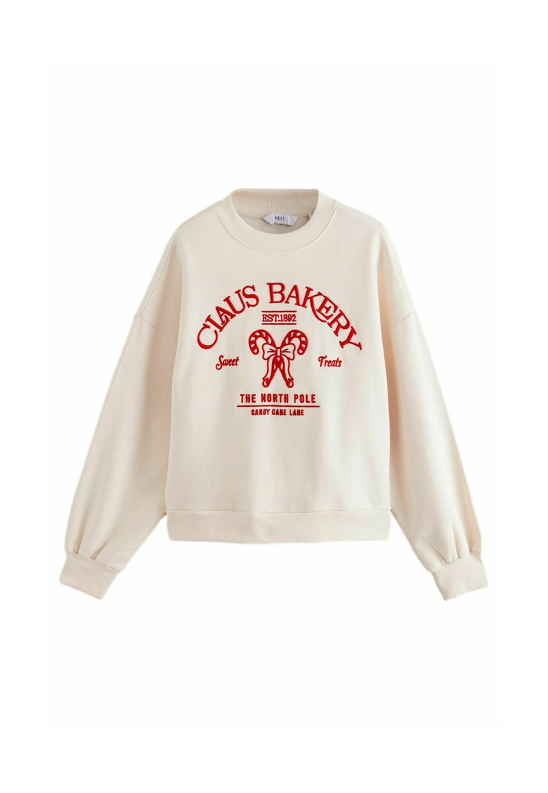 Next CHRISTMAS FRONT GRAPHIC CLAUS BAKERY - Sportinis megztinis - red ecru