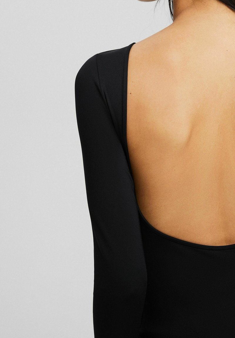 bershka black backless dress Shift - - (Pre-owned) Bershka strappy midi dress