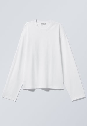 Weekday, BOXY - Langærmet T-shirt - white