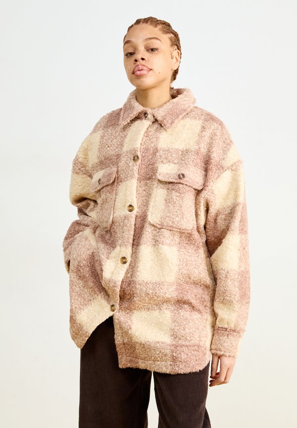 OVER AND ABOVE - Fleece jacket - taupe
