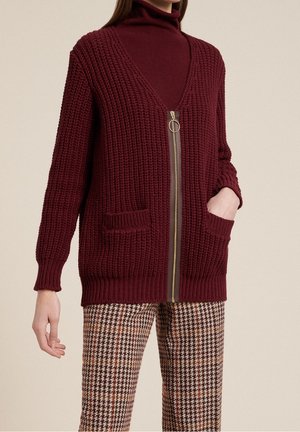 Chaqueta de punto - bordeaux