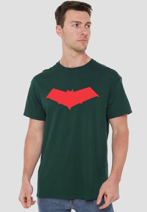 Cotton Soul, BATMAN RED HOOD - T-Shirt print - dark green