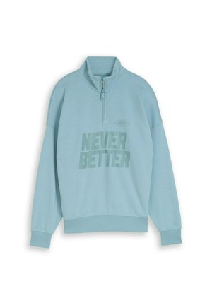 OVERSIZE TROYER - Sweatshirt - light teal