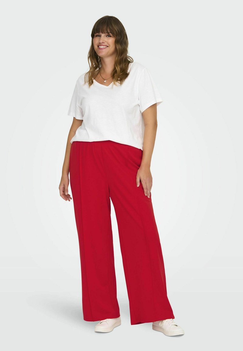ONLY Carmakoma Broek rood