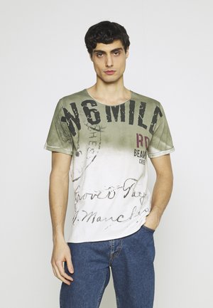 Print T-shirt - khaki