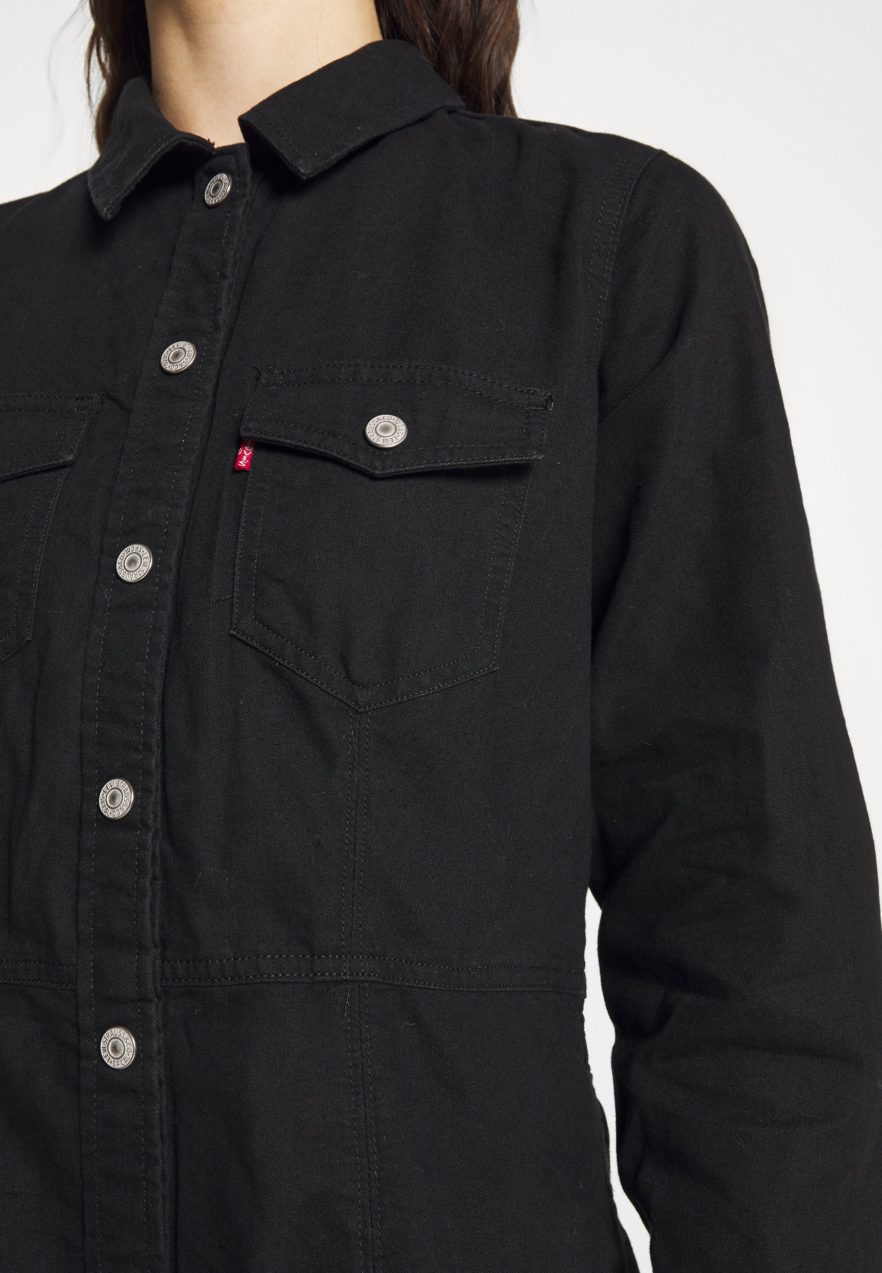 ELLIE DRESS - Denim dress - black 