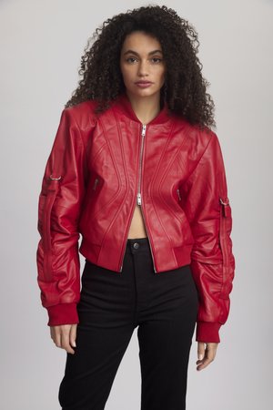 ZANIA - Nahkjakk - haute red