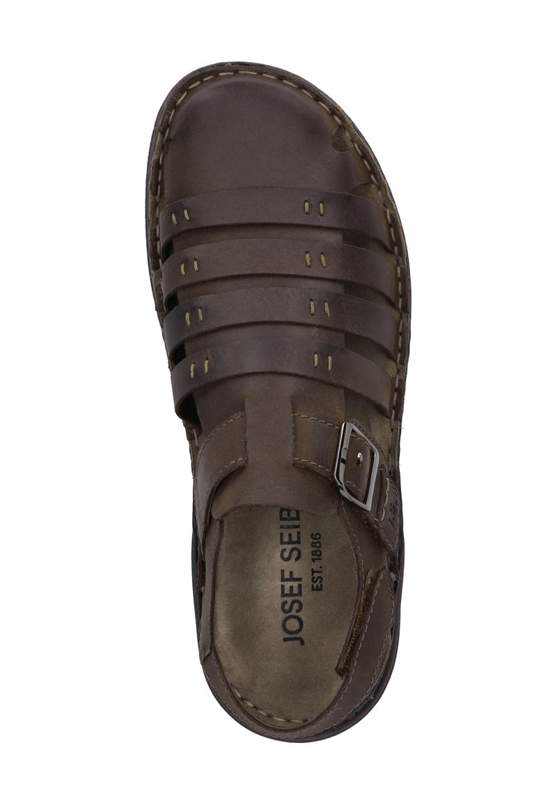 Sandali Uomo Josef Seibel Rafe - Comodi Con Cinturino Alla Caviglia In Vera Pelle - Foto 3