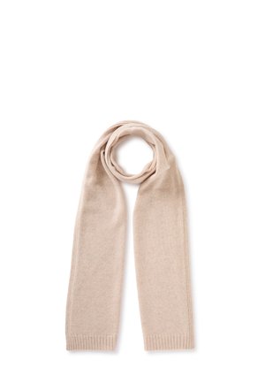 United Colors of Benetton, PLAIN KNIT SCARF WITH RIBBED EDGES 100% ... - Bufanda - beige