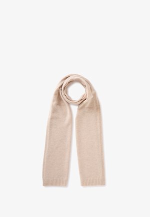 United Colors of Benetton, PLAIN KNIT SCARF WITH RIBBED EDGES 100% ... - Bufanda - beige