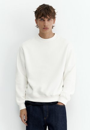 PULL&BEAR, RELAXED FIT - SWEATSHIRT - Sweatshirt - white