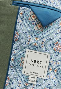 Next SLIM FIT LINEN BLEND TWO BUTTON - Sakko - sage green