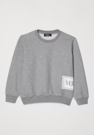 Versace DAMIER PRINT UNISEX - Sweatshirt - grey melange/white