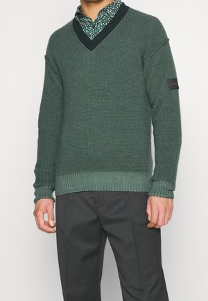 Strickpullover - green