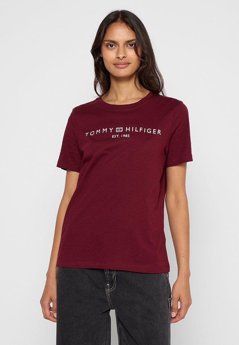 Tommy Hilfiger T-shirt print bordeauxrood