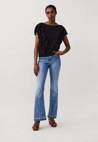 Odd Molly MYLA - T-shirt imprimé - almost black